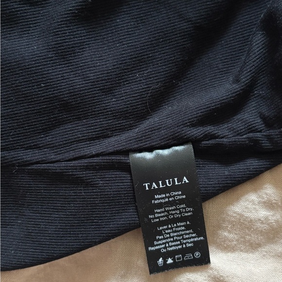 Talula Black Ribbed Body Suit - Picture 4 of 4